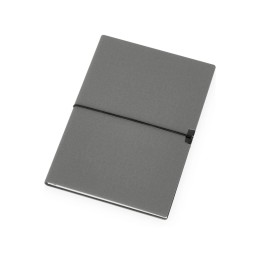 Блокнот "Horizon" с горизонтальной резинкой, гибкая обложка, 80 листов, серый
