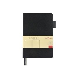 Блокнот А5 "Boston", черный с серым срезом