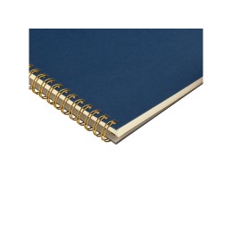 Бизнес тетрадь на гребне А5 "Pragmatic", 60 листов в клетку, темно-синий