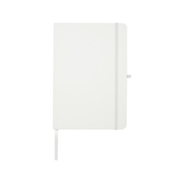 Teak блокнот А5 из переработан. материала в твердой обложке с линован. страницами - Белый