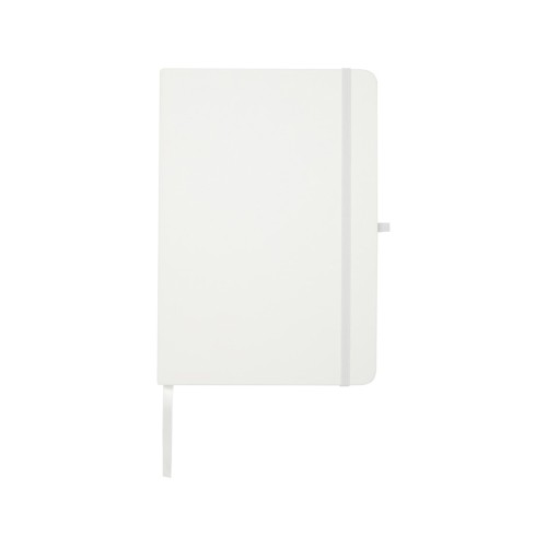 Teak блокнот А5 из переработан. материала в твердой обложке с линован. страницами - Белый