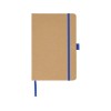 Блокнот A5 "Sevilia Color", твердая обложка из крафта, 80 листов, цветной срез и форзац, натуральный/синий