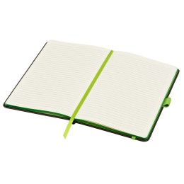 Блокнот "ColorNote Black", твердая обложка A5, 80 листов, черный с зеленым яблоком