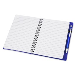 Блокнот "Контакт" с ручкой, синий