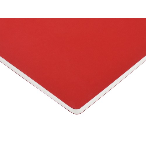 Тетрадь с каменной бумагой А5 "Carrara" 40 л., линейка, бордовый