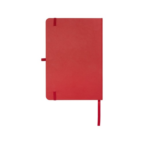 Teak блокнот А5 из переработан. материала в твердой обложке с линован. страницами - Красный