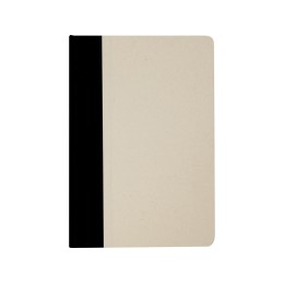 Liliana блокнот формата А5 в твердой обложке из пластика из сахарного тростника - сплошной черный