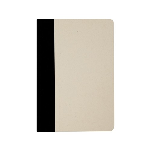 Liliana блокнот формата А5 в твердой обложке из пластика из сахарного тростника - сплошной черный