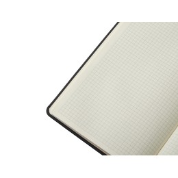 Блокнот в твердой обложке A5 «Виспи» в клетку, черный