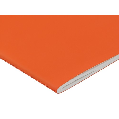 Тетрадь с каменной бумагой А5 "Carrara" 40 л., линейка, оранжевый