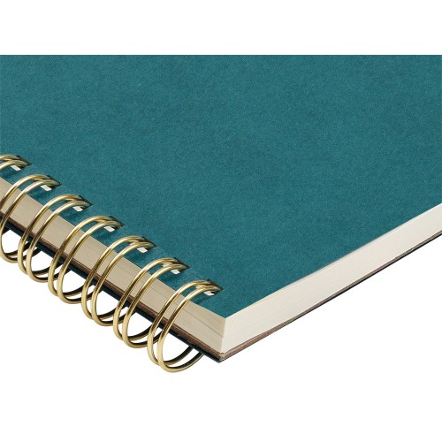 Бизнес тетрадь на гребне А5 "Pragmatic", 60 листов в клетку, карибский синий