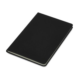 Блокнот в твердой обложке A5 «Виспи» в клетку, черный