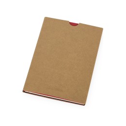 Блокнот "Horizon" с горизонтальной резинкой, гибкая обложка, 80 листов, красный