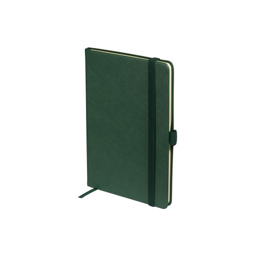 Блокнот А5  "City" на резинке, зеленый