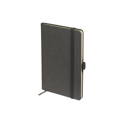 Блокнот А5  "City" на резинке, серый