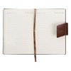 Бизнес блокнот А5 "Monoi" с клапаном, твердая обложка, 128 листов, коричневый