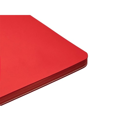 Блокнот "Audrey" А5 на сшивке в гибкой обложке софт-тач, красный