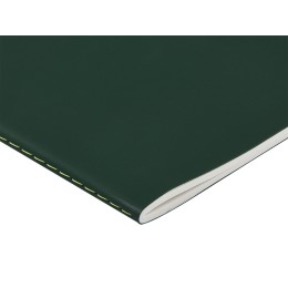 Тетрадь с каменной бумагой А5 "Carrara" 40 л., линейка, зеленый