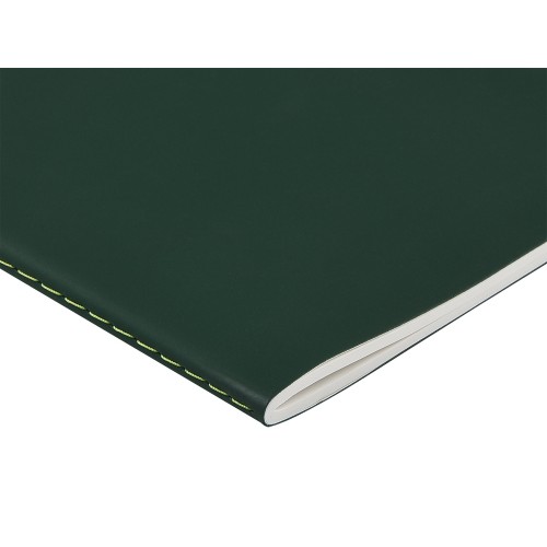 Тетрадь с каменной бумагой А5 "Carrara" 40 л., линейка, зеленый