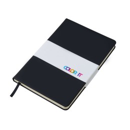 Бизнес-блокнот "С3" софт-тач с магнитом, твердая обложка, 96 листов, черный