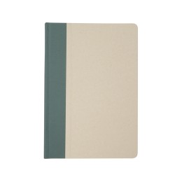 Liliana блокнот формата А5 в твердой обложке из пластика из сахарного тростника - Зеленый яркий