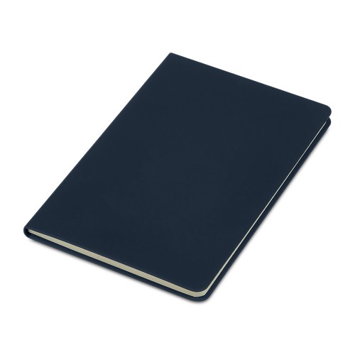 Блокнот в твердой обложке A5 «Виспи» в клетку, темно-синий