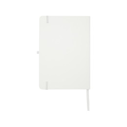 Teak блокнот А5 из переработан. материала в твердой обложке с линован. страницами - Белый