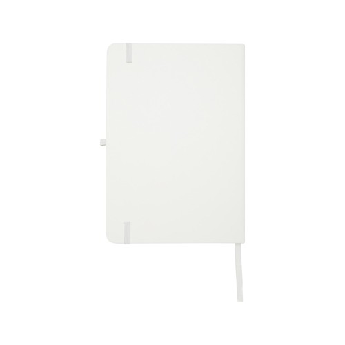 Teak блокнот А5 из переработан. материала в твердой обложке с линован. страницами - Белый