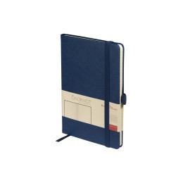 Блокнот А5  "City" на резинке, темно-синий
