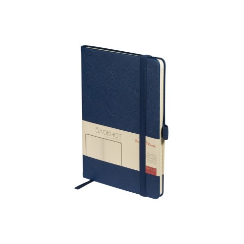 Блокнот А5  "City" на резинке, темно-синий