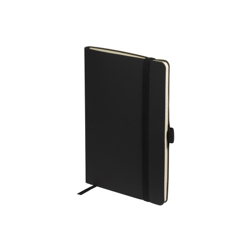 Блокнот А5  "City Flex" на резинке, черный