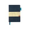 Блокнот А5 "Boston", темно-синий с голубым срезом
