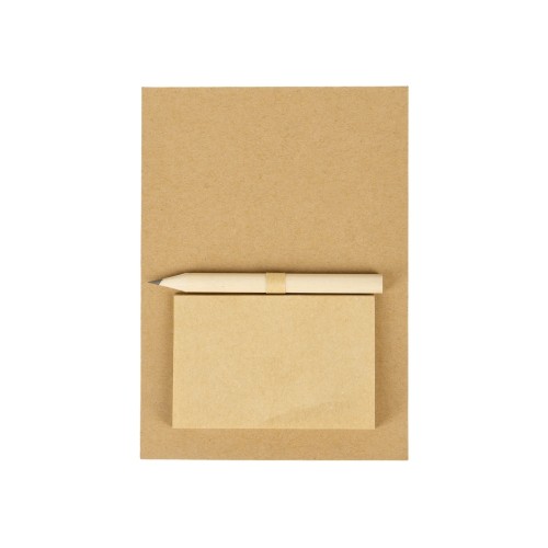 Магнит с блокнотом и карандашом для заметок "Magny", натуральный