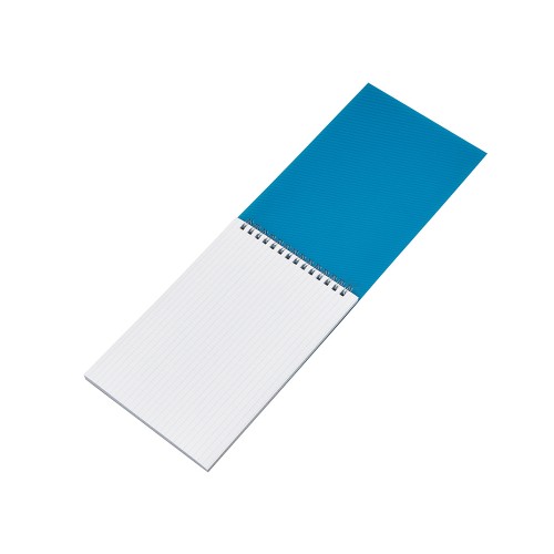 Блокнот на пружине в пластиковой обложке А5, синий