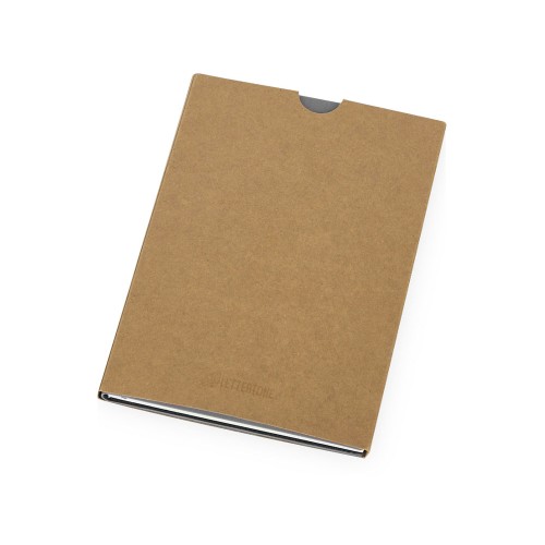 Блокнот "Horizon" с горизонтальной резинкой, гибкая обложка, 80 листов, серый