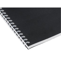 Блокнот на мягкой спирали А5 "Sahara", 60 листов 70 гр/м2, черный