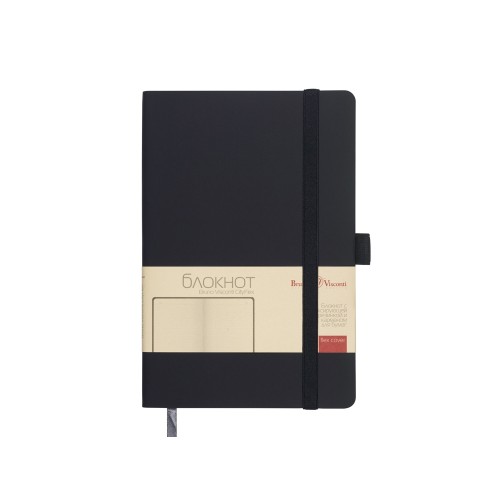 Блокнот А5  "City Flex" на резинке, темно-синий navy