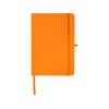 Teak блокнот А5 из переработан. материала в твердой обложке с линован. страницами - Оранжевый