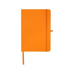 Teak блокнот А5 из переработан. материала в твердой обложке с линован. страницами - Оранжевый