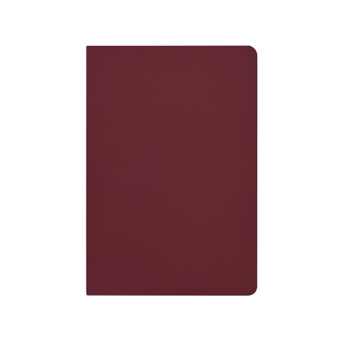 Бизнес-тетрадь А5 "Pragmatic Contrast", 40 листов в клетку, бордовый с темно-серым срезом