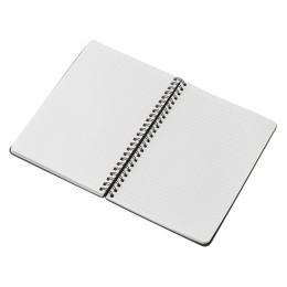 Блокнот А5 "Dante" из искусственной кожи на спирали, темно-серый