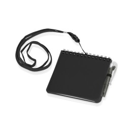 Блокнот А6 "Журналист" с ручкой, черный