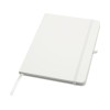 Teak блокнот А5 из переработан. материала в твердой обложке с линован. страницами - Белый