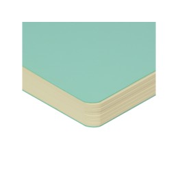 Скетчбук "Sketch & Art" в мягком переплете 140х210 мм, 100 л. бежевой бумаги 100 гр., мятный