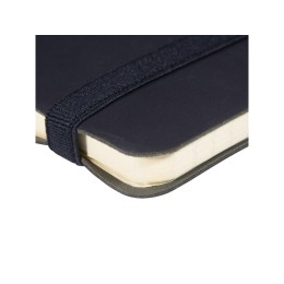 Блокнот А5  "City Flex" на резинке, темно-синий navy