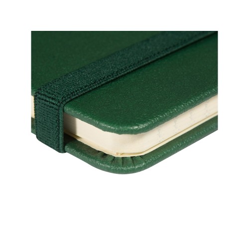 Блокнот А5  "City" на резинке, зеленый