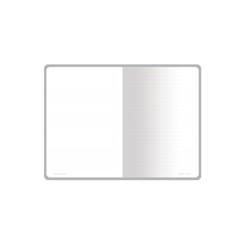 Тетрадь с каменной бумагой А5 "Carrara" 40 л., линейка, серый