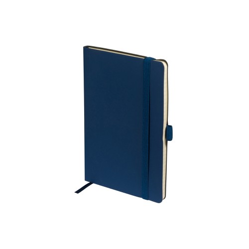 Блокнот А5  "City Flex" на резинке, синий