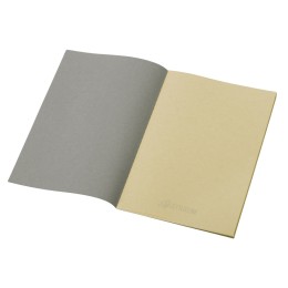 Блокнот "Monet", гибкая обложка A5 из моющегося крафта, 32 листа, серый
