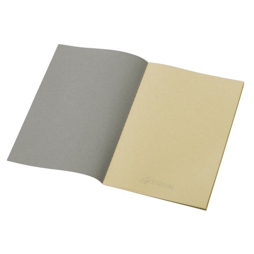 Блокнот "Monet", гибкая обложка A5 из моющегося крафта, 32 листа, серый